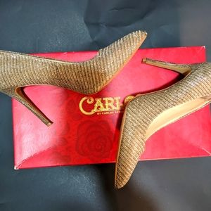 Carlos Santana Heels Posy Gold